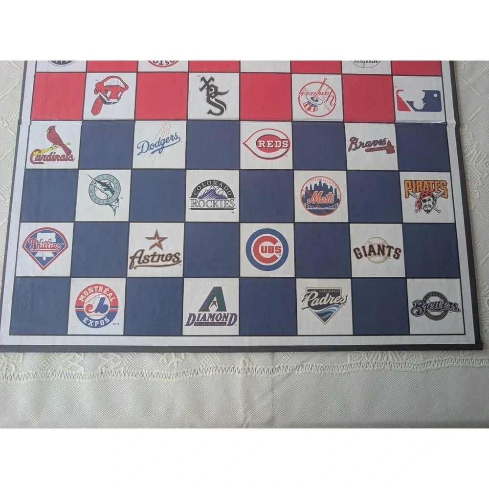MLB Cincinnati Reds Checkers Game 2002 Mini Helmet Pieces Incomplete Missing 1